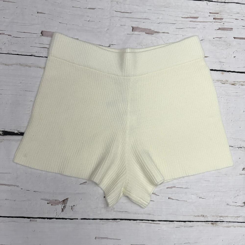 NWT The‎ Drop Ribbed Knit Lounge Shorts Whisper White L Coastal